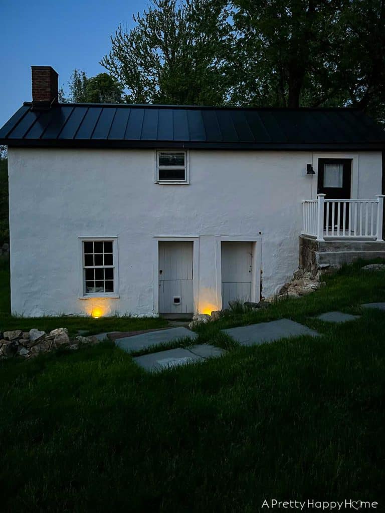 Solar Landscaping Lights A Literal Glow Up For Our Colonial Farmhouse