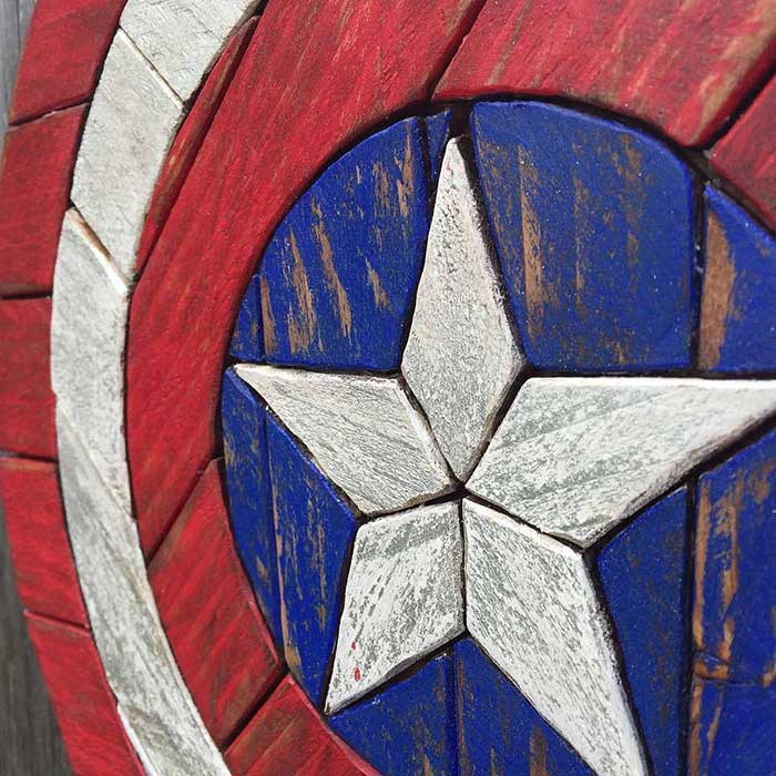 captain america wood lath art by travis in praise of wood lath art