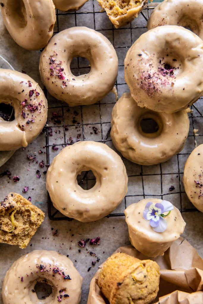 zucchini doughnuts with cinnamon maple glaze by half baked harvest on the happy list