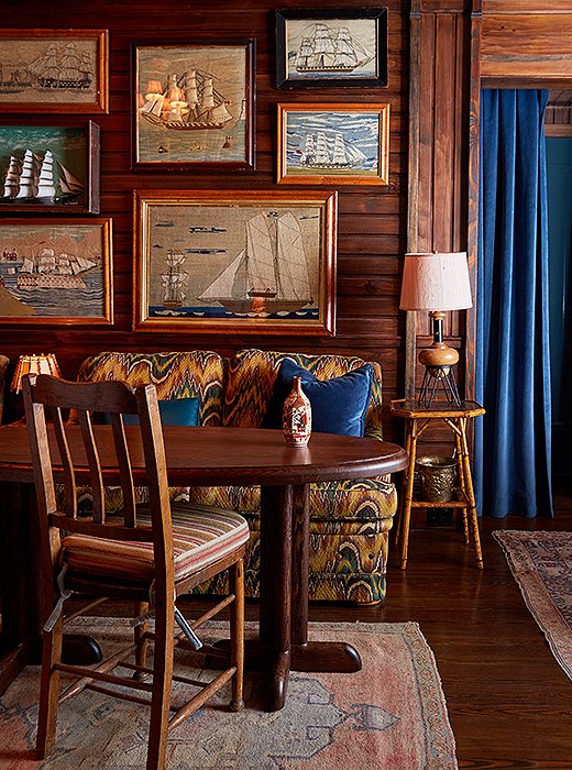 tony vu photo one kings lane blog gallery wall on wood paneling when to match picture frames to wall color