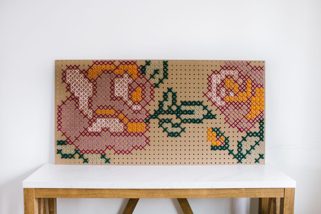 cross stitch peg board by pretty life girls on the happy list