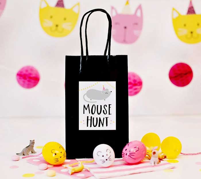 mouse hunt party game repurposing easter eggs from Hostess with The Mostess on the happy list