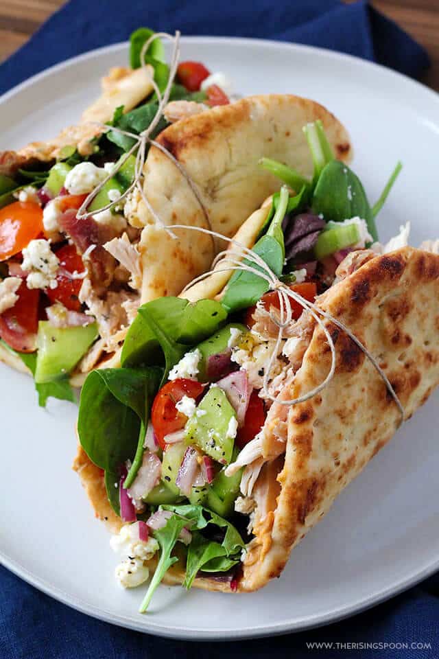 chicken hummus naan wraps from the rising spoon on the happy list
