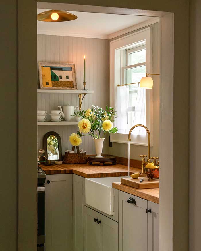 emma tuccillo kitchen renovation in an old house featured at remodelista phot by emma tuccillo on the happy list