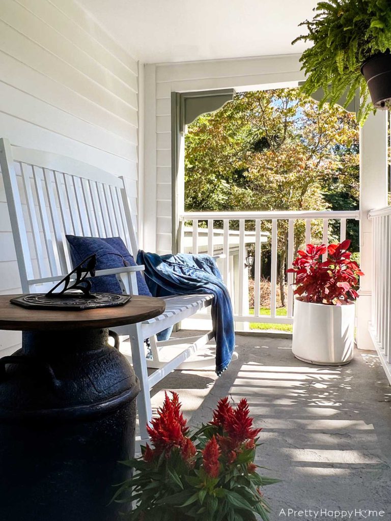 white farmhouse front porch with double rocking chairs double rockers for our porch