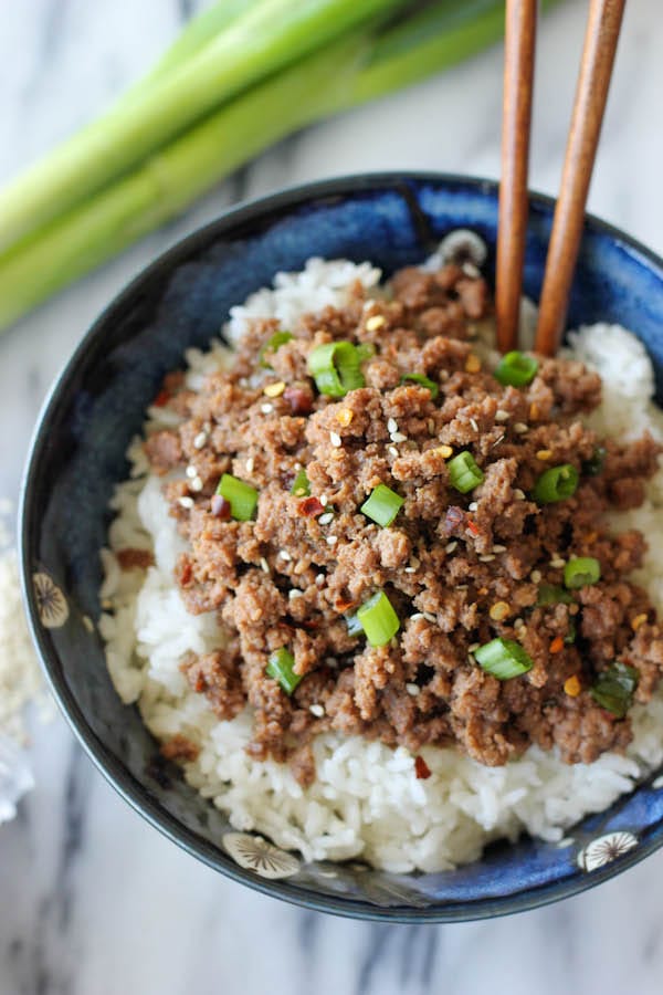 korean beef bowl recipe by damn delicious on the happy list