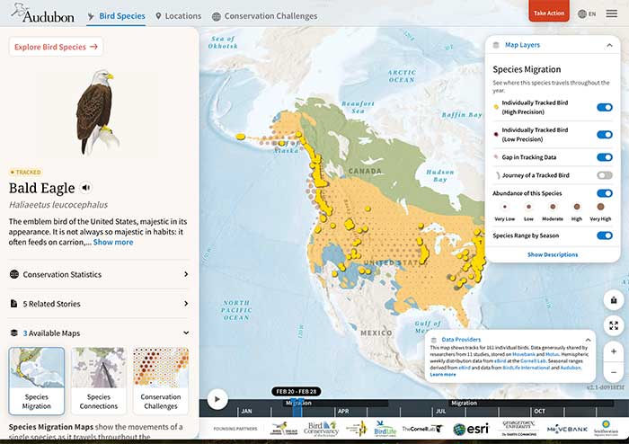 Audubon explorer screenshot