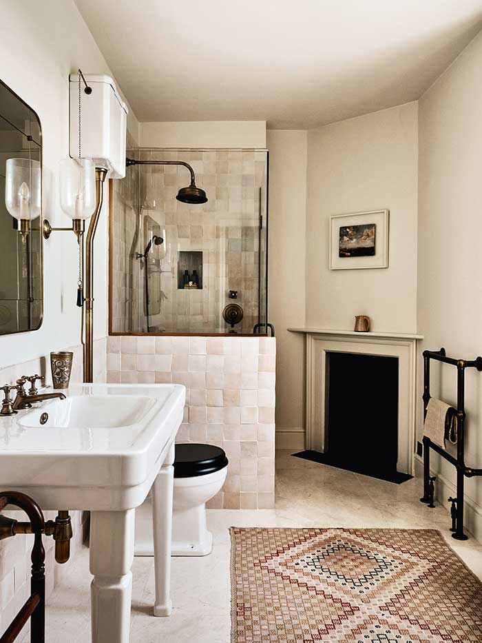 the old vicarage photo by mark anthony fox for house and garden uk bathroom with corner fireplace on the happy list
