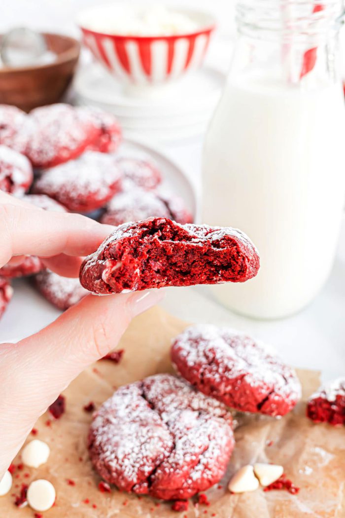 red velvet gooey butter cookies from tidymom on the happy list perfect valentine's cookie