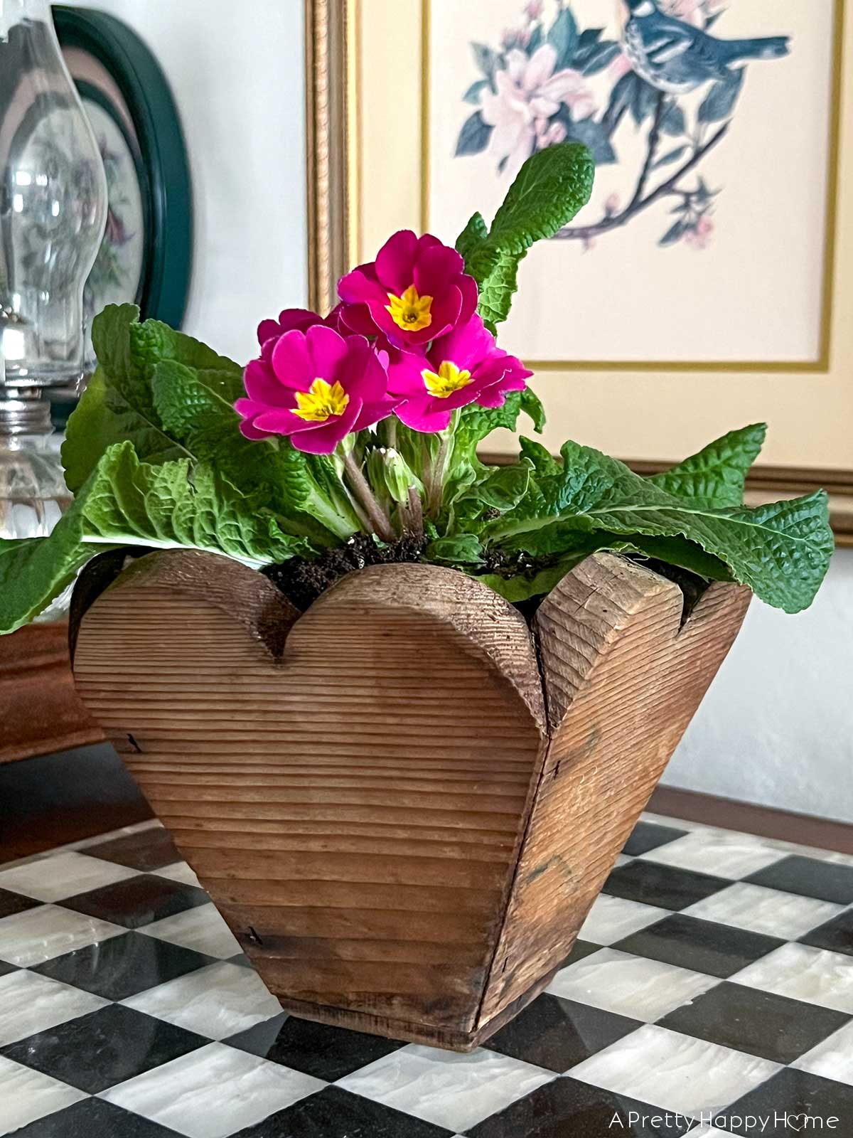 How To Make Wood Heart Planters DIY rustic wood heart planters
