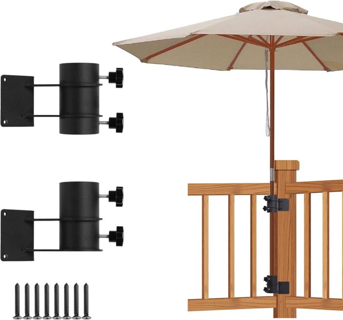 deck railing mount for outdoor umbrella
