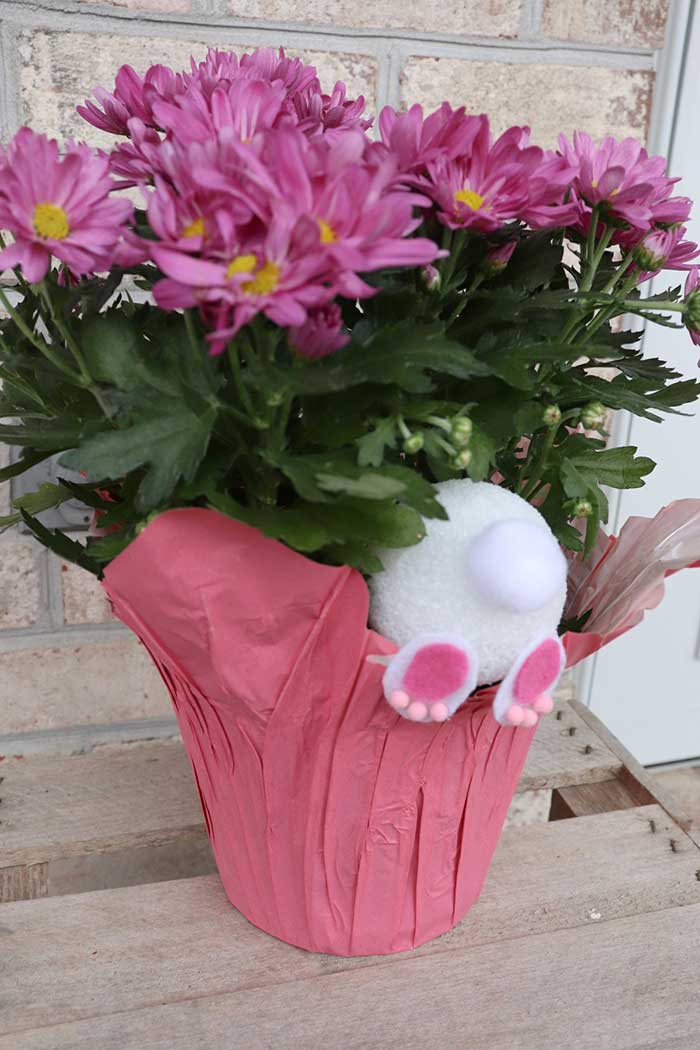 bunny planter from amy latta creations on the happy list