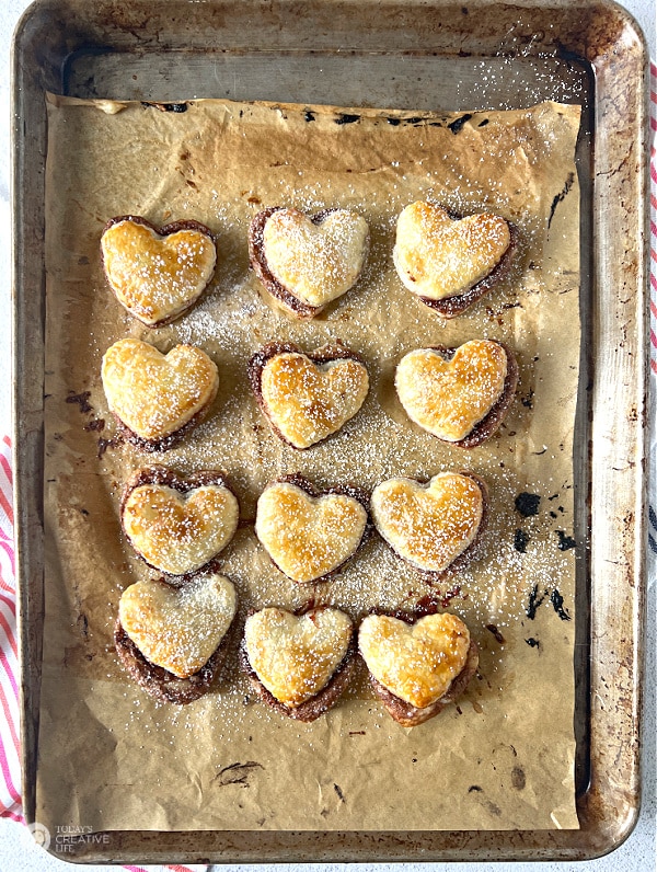 puff pastry baked hearts from today's creative life on the happy list