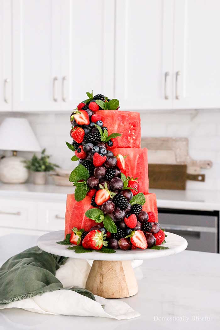 watermelon cake recipe from domestically blissful on the happy list
