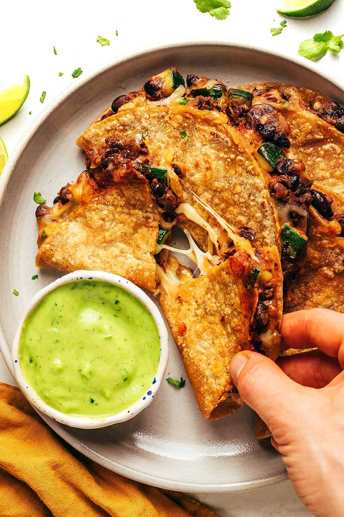 crispy zucchini black bean tacos from gimme some oven on the happy list