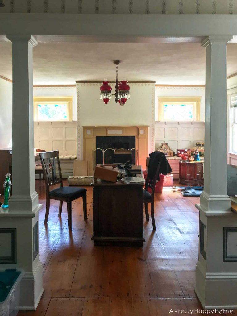 Colonial Farmhouse Six Year Anniversary 250 year old colonial farmhouse in new jersey white farmhouse built in in formal living room in a farmhouse