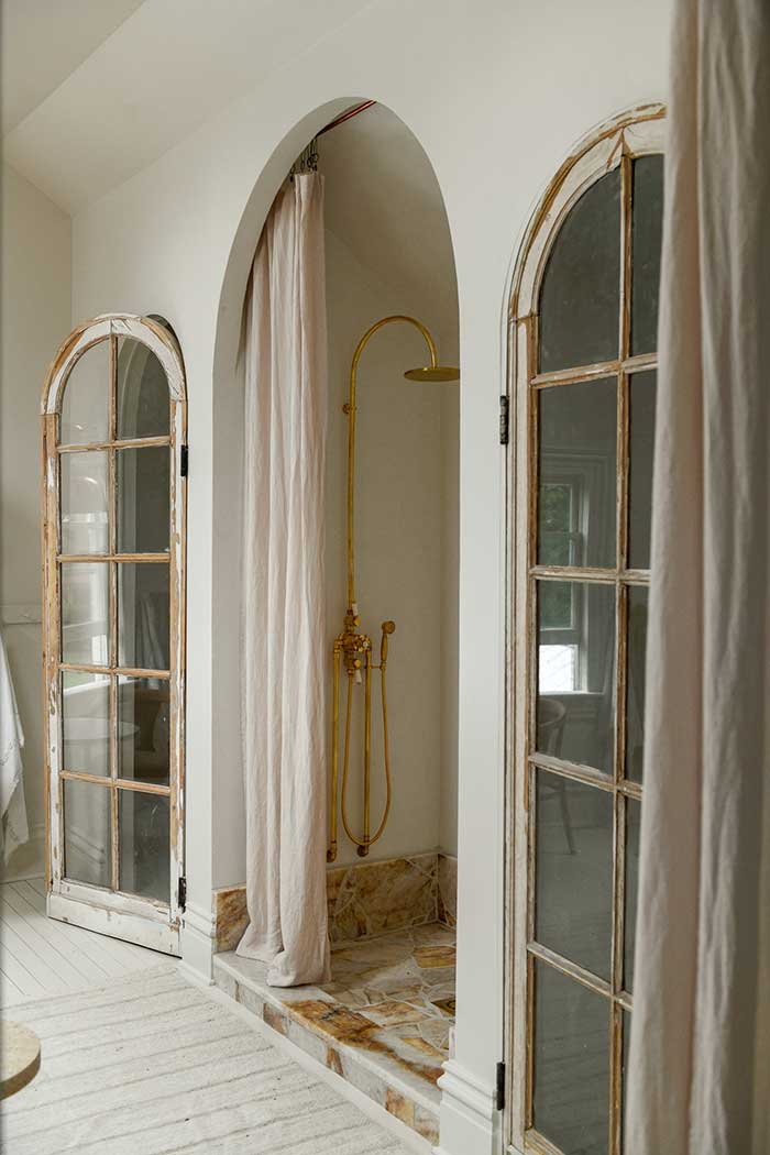 church land project by leanne ford shower with arched opening on the happy list