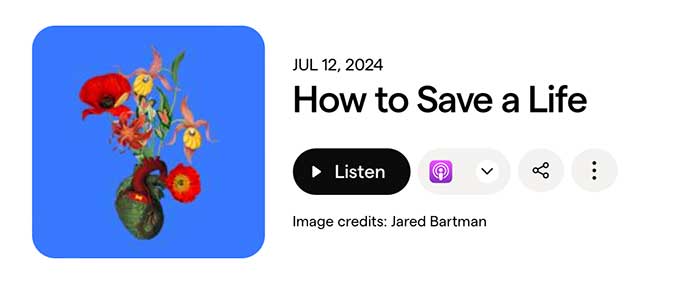 how to save a life podcast by radio lab on the happy list