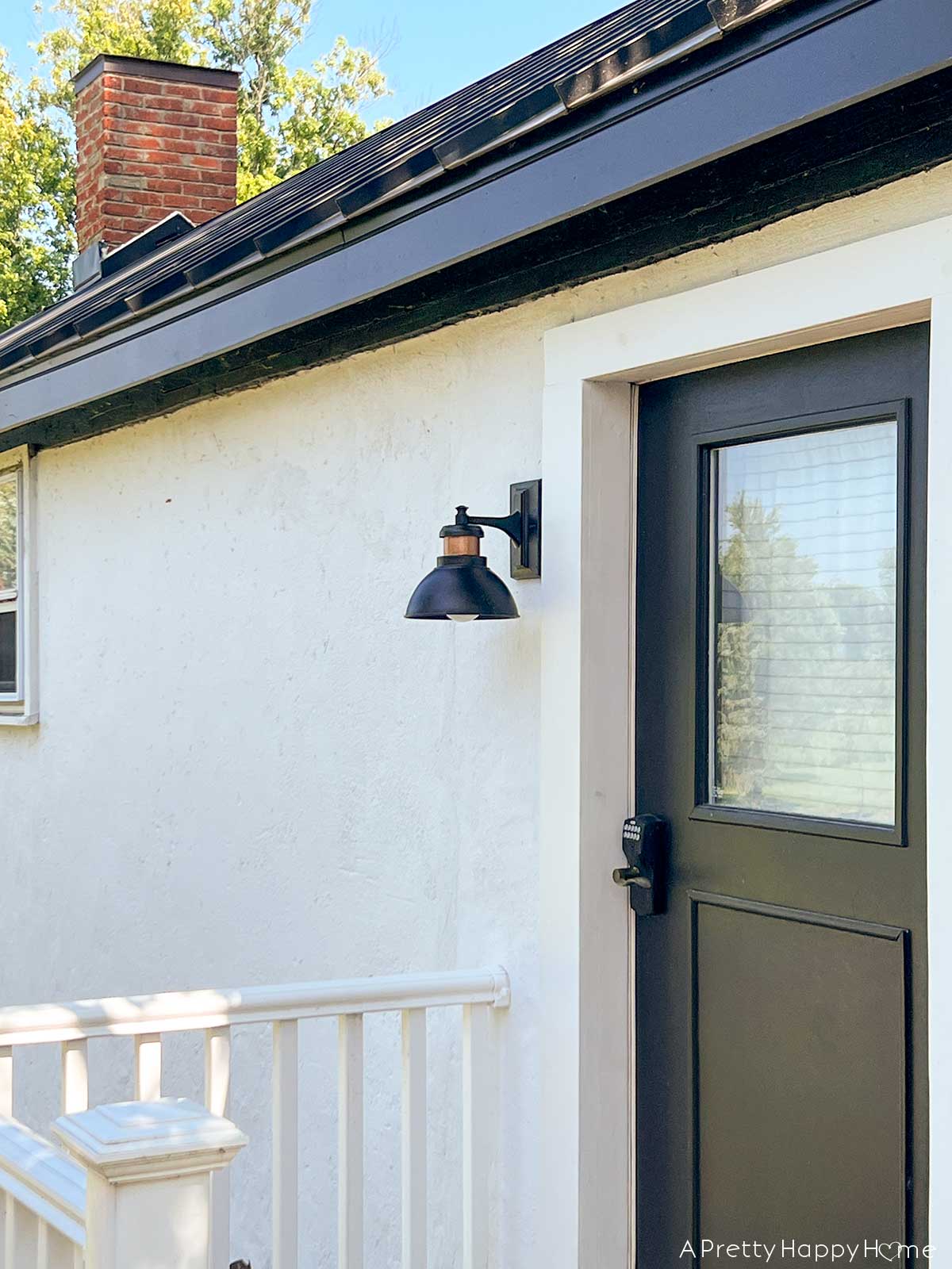 diy copper accent exterior lighting how to add a copper accent to exterior lights with hammered copper paint from rust oleum