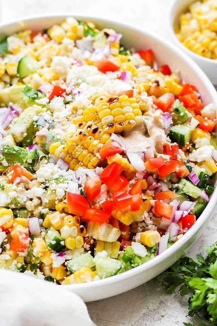 mexican street corn salad from jessica gavin recipe on the happy list