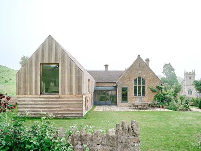 old school house with new addition in england photo by francesca iovene for remodelista on the happy list