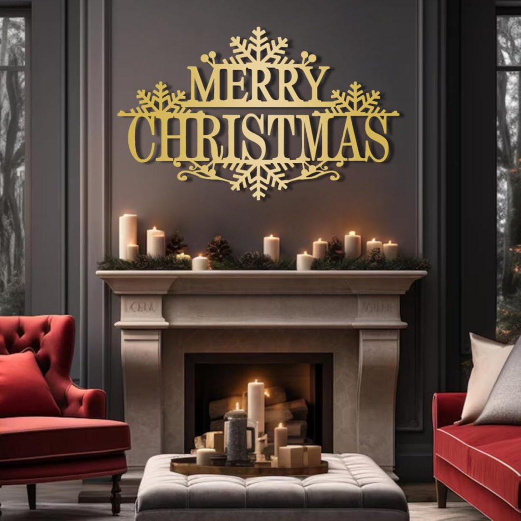 48 inch metal merry christmas sign from amazon metal christmas signs