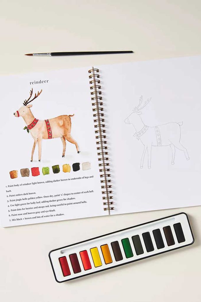 emily lex watercolor workbook via anthropologie on the happy list