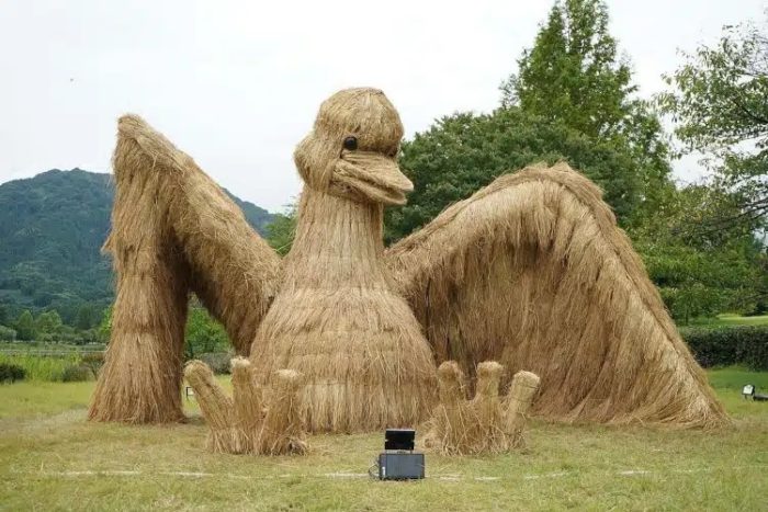 wara art festival 2024 rice straw sculpture via my modern met on the happy list