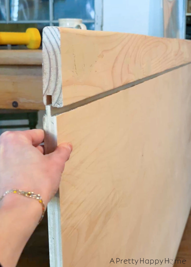 Building In Our Fridge: Four Ways To Customize A Fridge tongue and groove technique to build shaker cabinet surrounding fridge