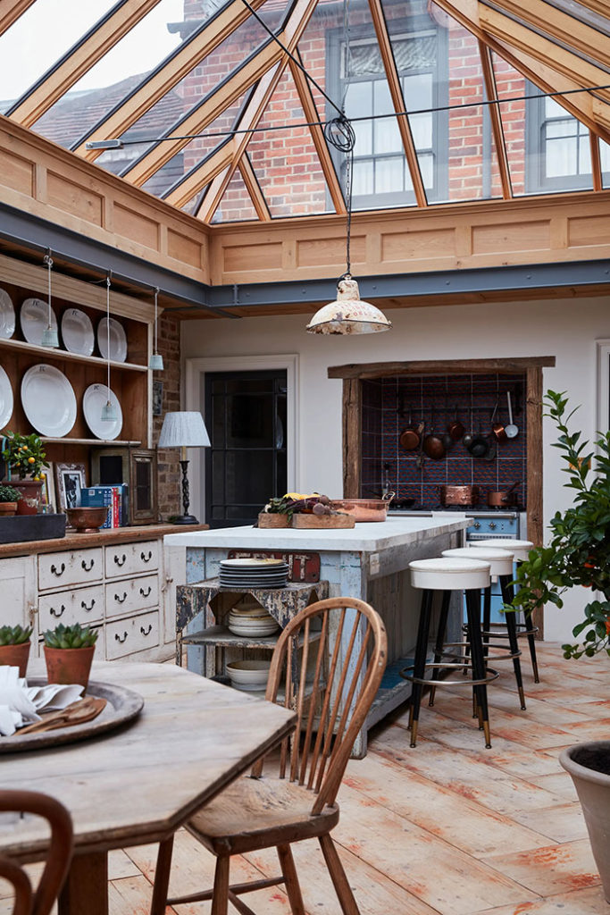 conservatory kitchen in bray ireland designed by christopher-howe featured in house and garden uk on the happy list