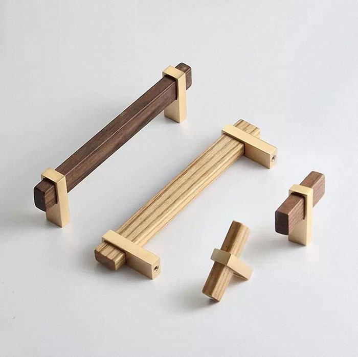 wood and brass cabinet pulls from etsy shop amazingsupplies in praise of wood knobs and pulls