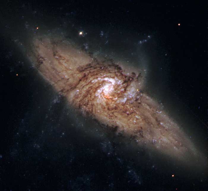 hubble view of april 4 2019 galaxy pair npc 3314 courtesy nasa