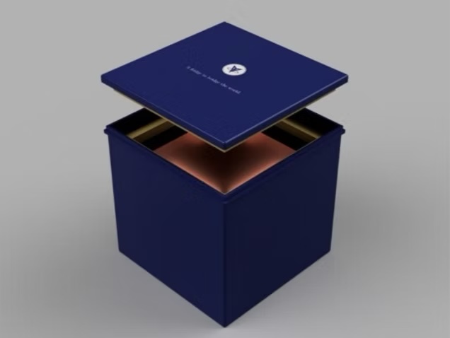 Digital mock-up of a Thermavault salt cooled fridge invented by three teens in india via only good news on the happy list