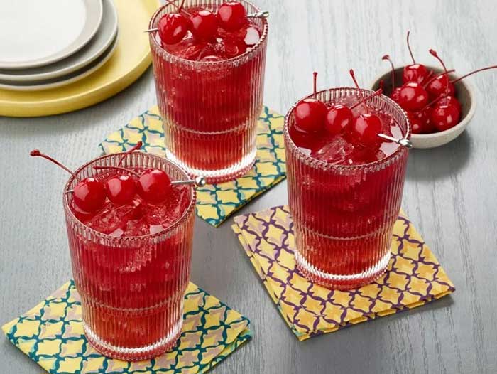 tart cherry shirley temple from Food network on the happy list