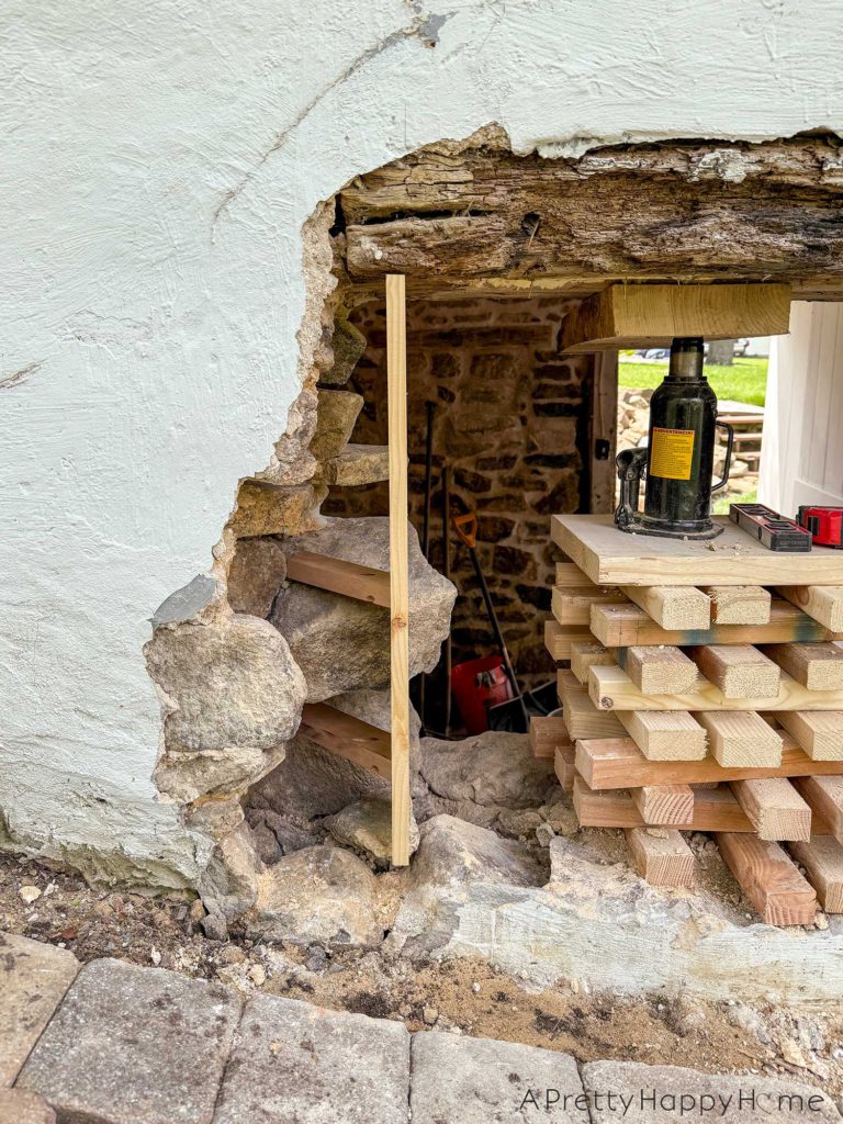 stone carriage house gym expansion how to install a window in a stone wall