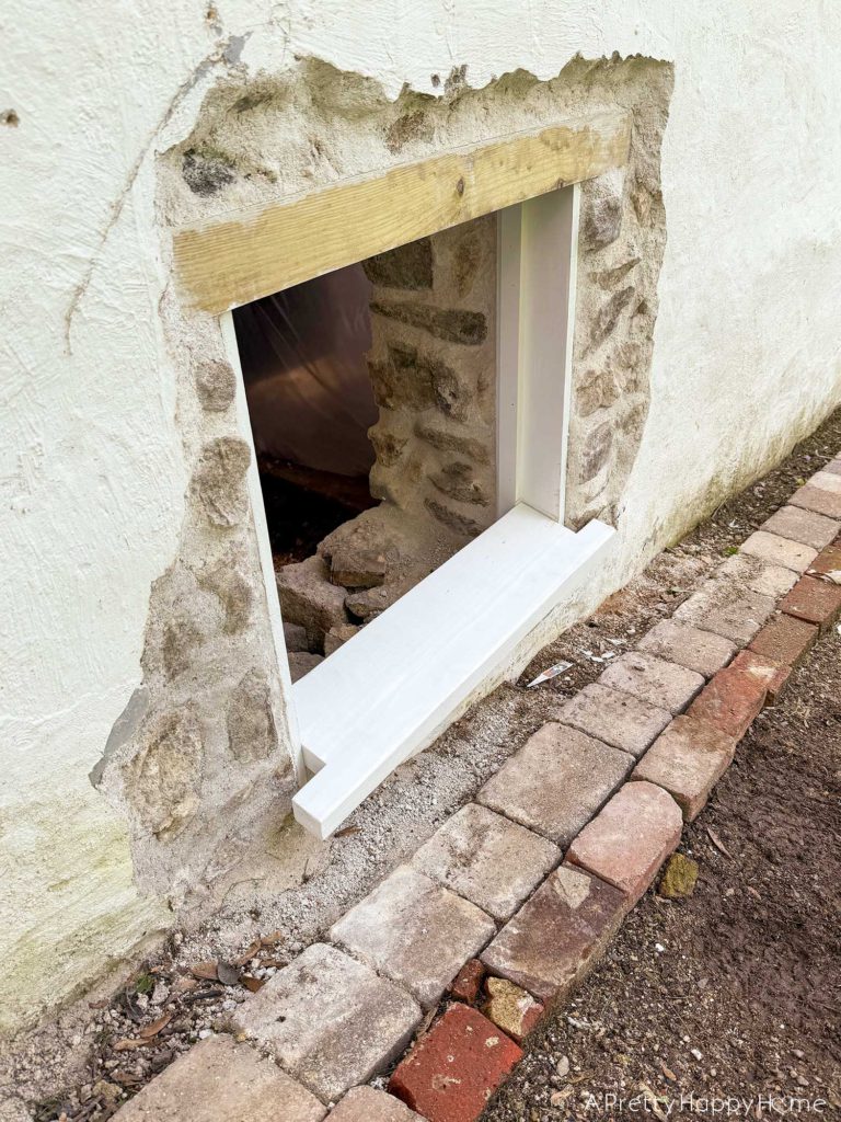 stone carriage house gym expansion how to install a window in a stone wall by mortaring in side jamb supports