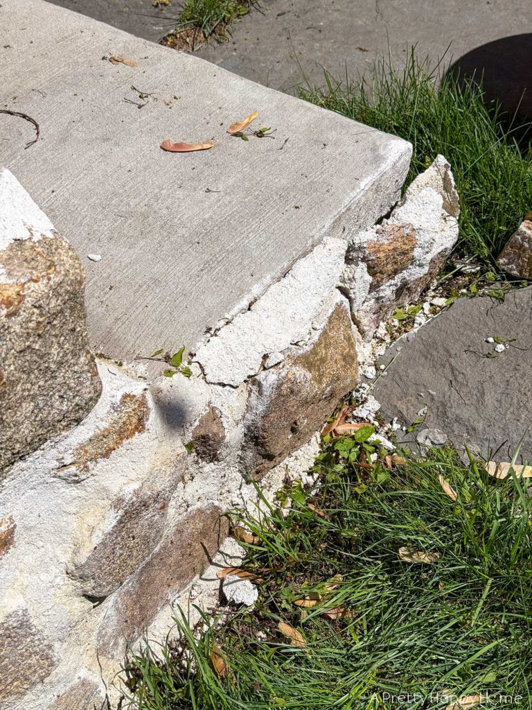 deicing salt Will Wreck Lime Mortar on a stone wall