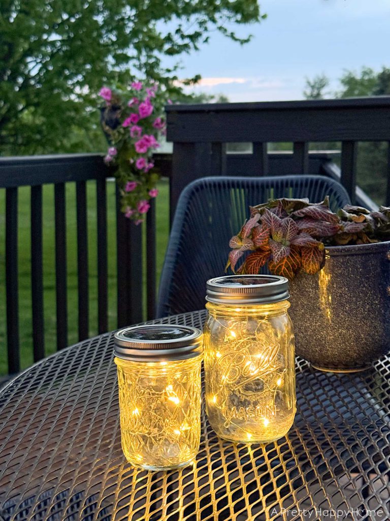 Fairy Light Mason Jars (Solar and Battery Powered)