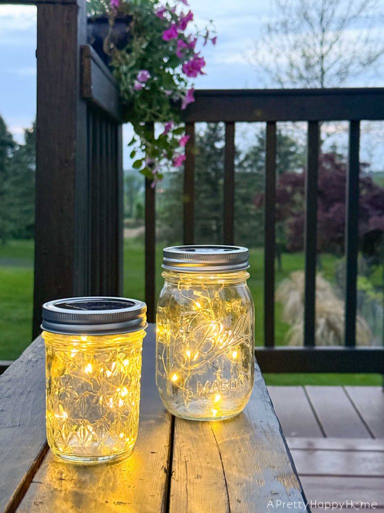 Fairy Light Mason Jars (Solar and Battery Powered)