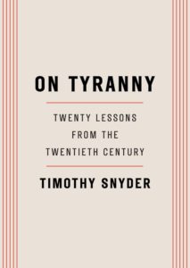 on tyranny by timothy snyder from bookshop.org