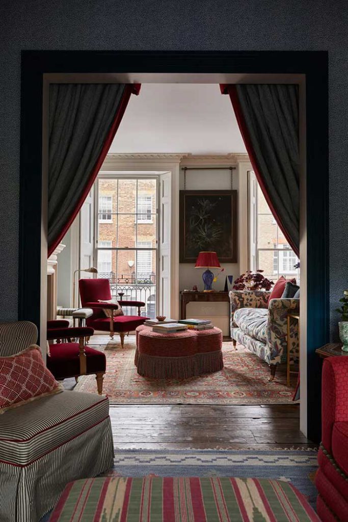 octavia dickinson home curtained off seating area photo by helen cathcart via desire to inspire on the happy list