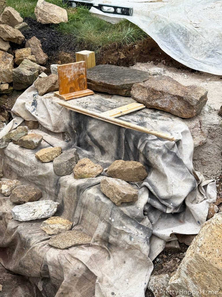 building fieldstone stairs DIY fieldstone stairs