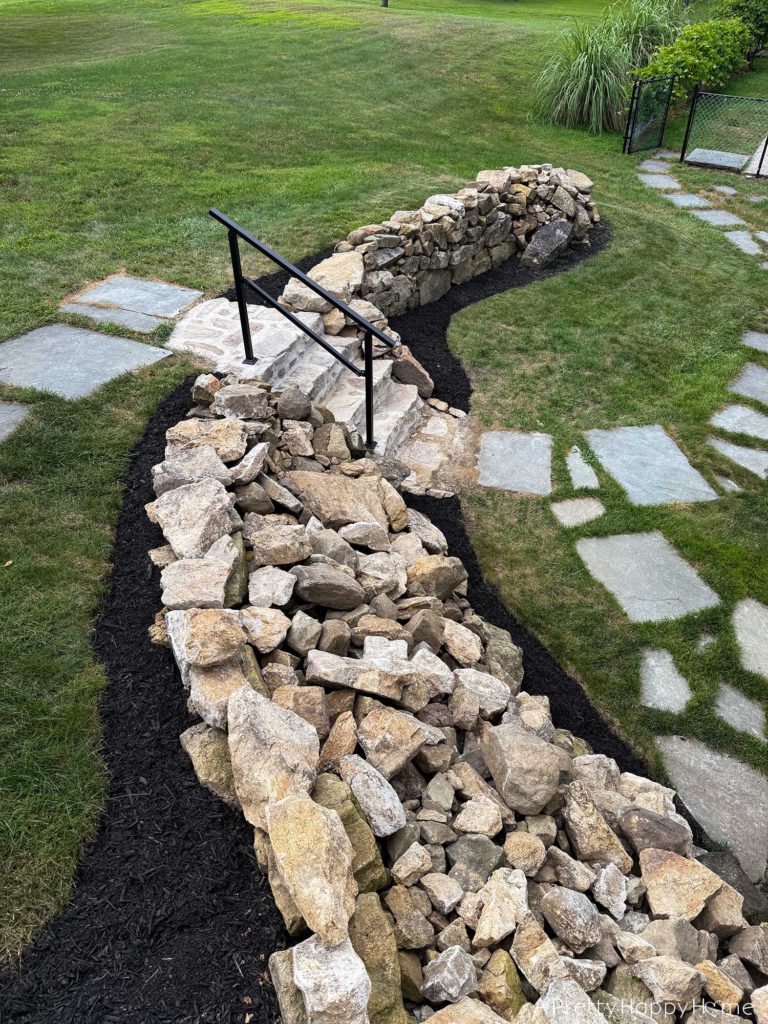DIY fieldstone stairs building fieldstone stairs outdoors with natural fieldstone