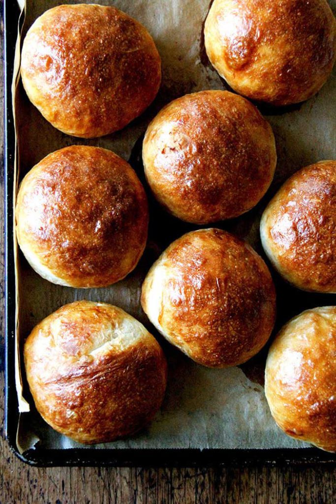 no knead brioche roll recipe from alexandra cooks on the happy list