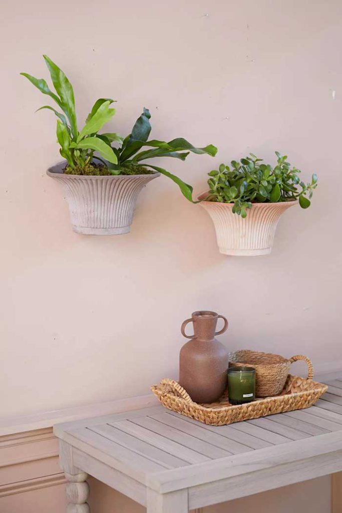 bergs daisy hanging terracotta wall planter from terrain in praise of wall pockets of wall vases