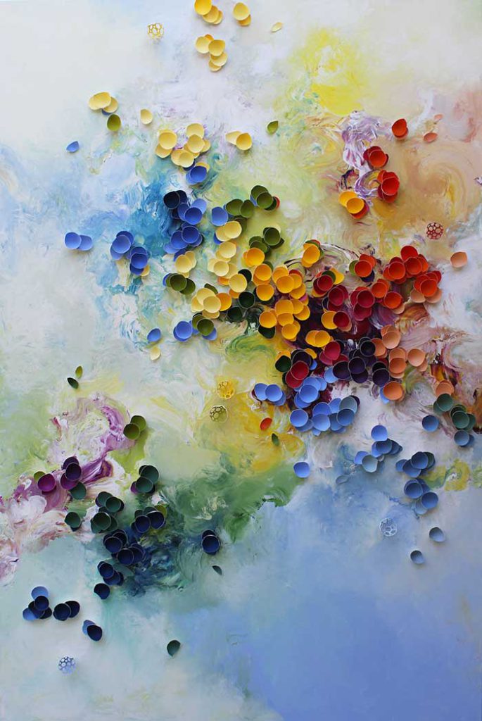 larisa safaryan artist painting with eggshells Another World IV via my modern met on the happy list