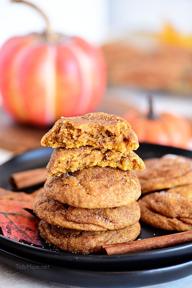pumpkin snickerdoodles from tidymom on the happy list