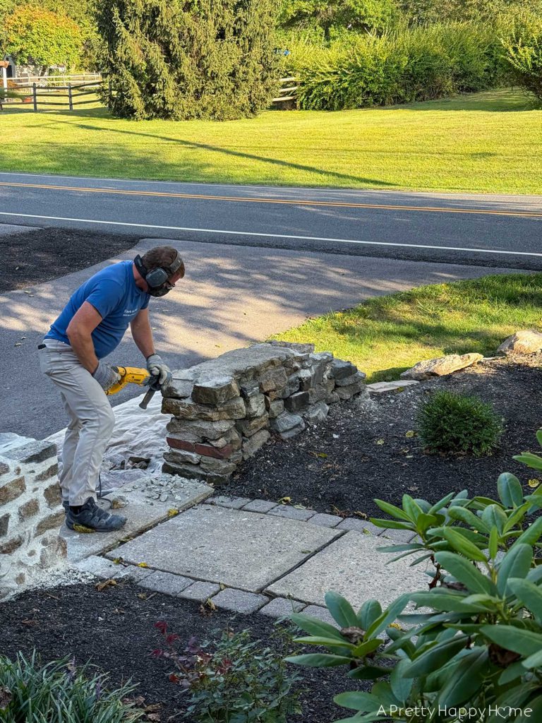 Curved Fieldstone Wall: Part 6, Demo Section 2