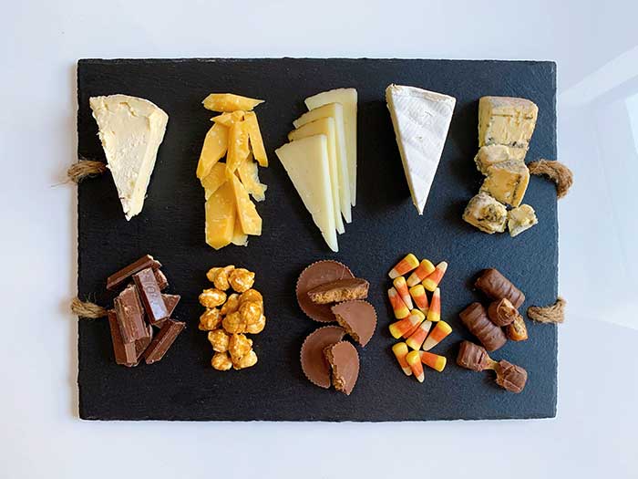 cheese and halloween candy pairings by marissa mullen for food 52 on the happy list