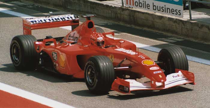 michael schumacher ferrari f1 racing photo peter wright via wikimedia commons